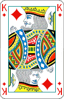 Pokerkarten: Karo Knig