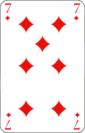 Pokerkarten: Karo Sieben