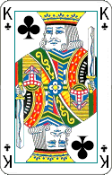 Pokerkarten: Kreuz Knig