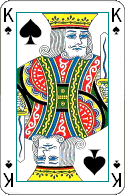 Pokerkarten: Schaufel Knig
